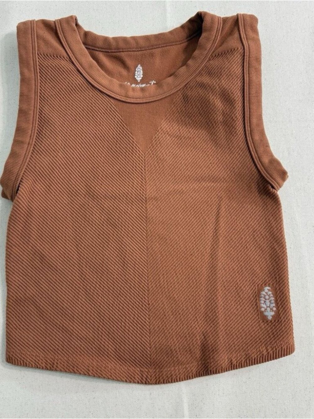 Women's Ribbed Tank Top Copper